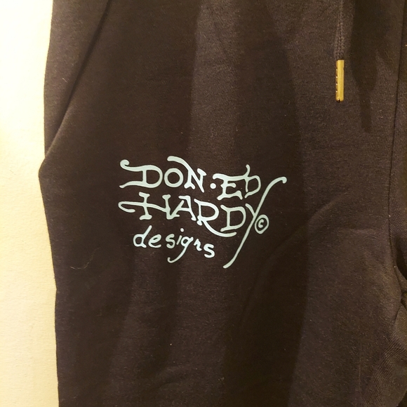 Ed Hardy Black Sweatpants - Picture 3 of 8